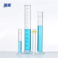 Stekleni merilni valj s šesterokotno osnovo